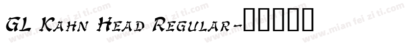 GL Kahn Head Regular字体转换